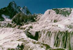 Gletscherspalten - Barre des Écrins