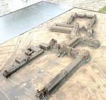 Paris 2025, Chteau Fontainebleau, dreidimensionales Modell