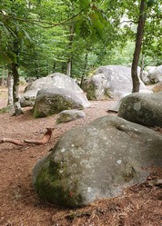 Knstlerdorf Barbizon, Gesteinsformationen im Wald von Fontainebleau