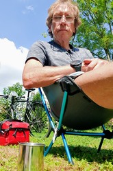 Luxus pur: Sitzen im Campingstuhl