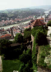 Blick auf Passau von der Festung