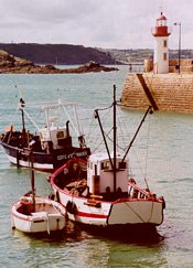 Boote im Hafen von Erquy