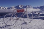 Fahrrad am Col de La Loze