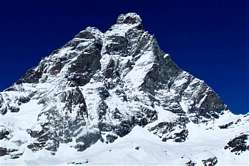 Matterhorn von Cervinia aus gesehen