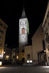 Chur, Altstadt bei Nacht