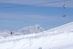 Les Deux Alpes - Mont Blanc vom Gletscherschlepplift