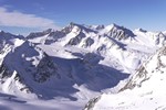 Tiefenbachferner, Blick zum Pitztaler Gletscher