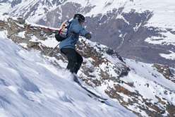 Zermatt, Tiefschnee am Stockhorn