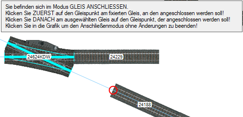 Gleis anschlieen bei mehr als einem freien Punkt